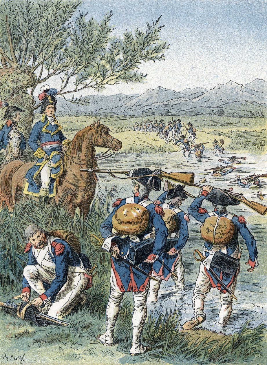 Zweite Schlacht von Zürich, Überquerung der Limmat (1799) von Unbekannter Künstler