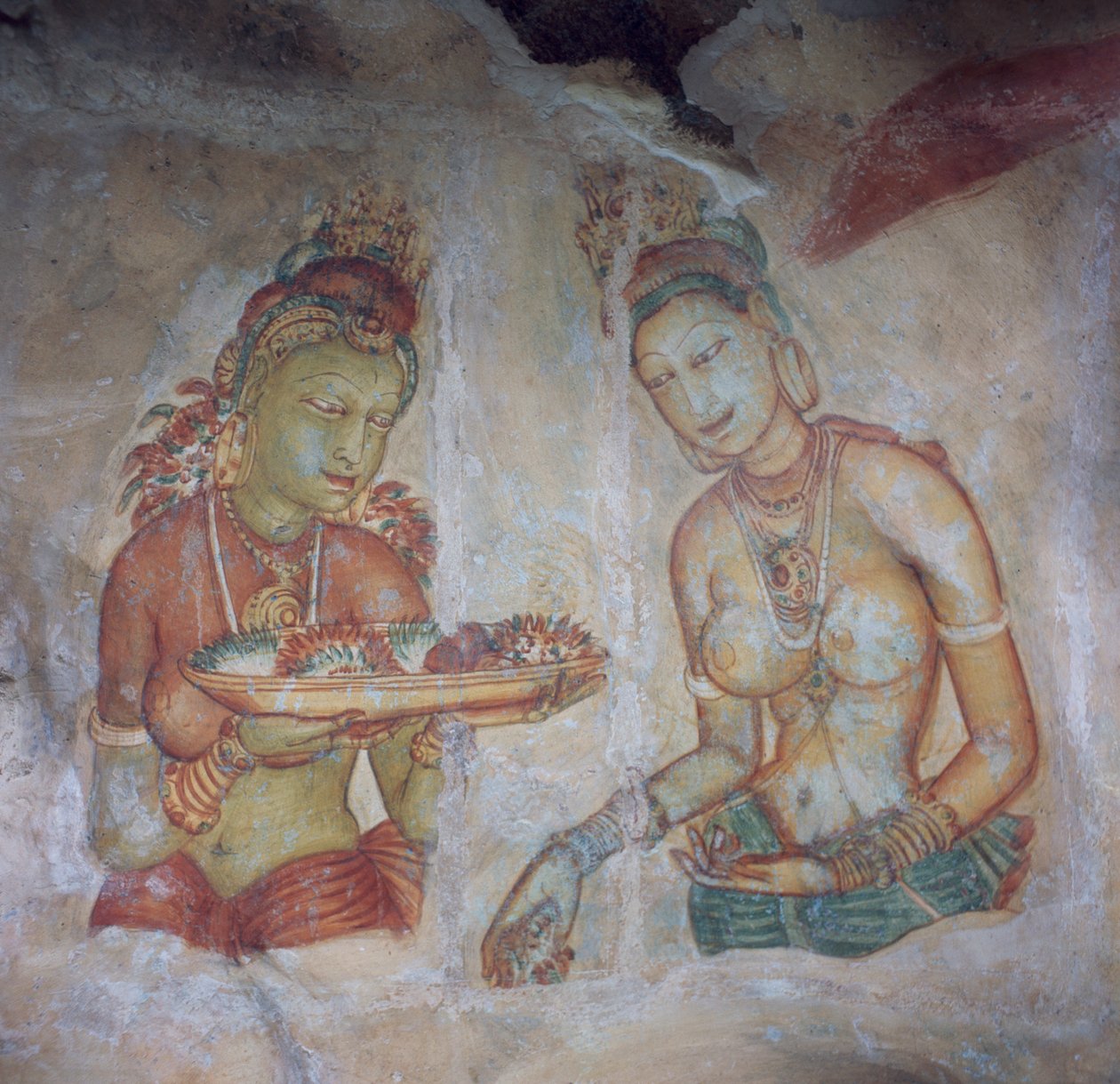 Sri Lanka, Fresken der Felsenfestung aus dem 5. Jahrhundert, Sigiriya von Nicolas d