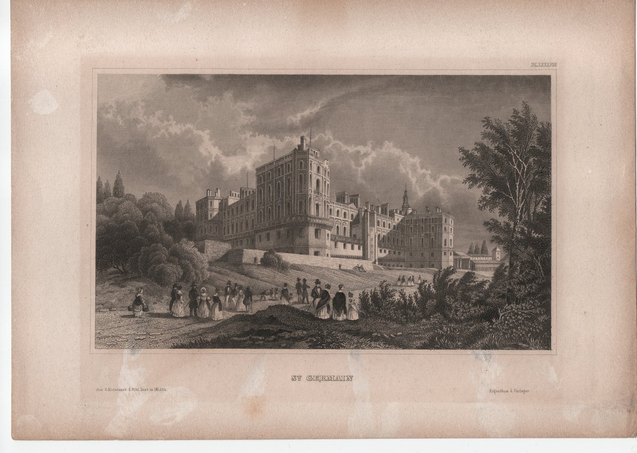Schloss St. Germain bei Paris von Unbekannter Künstler