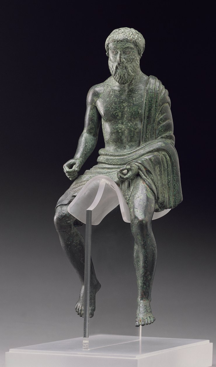 Statuette eines Reiters, etruskisch, spätes 5. Jahrhundert v. Chr. von Unbekannt