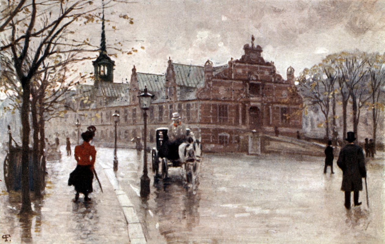 Börse in Kopenhagen, Dänemark, Anfang 1900er Jahre von Unbekannter Künstler