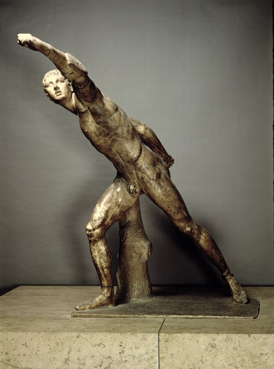 Der Borghese Gladiator, griechisch, ca. 50 v. Chr. von Unbekannt
