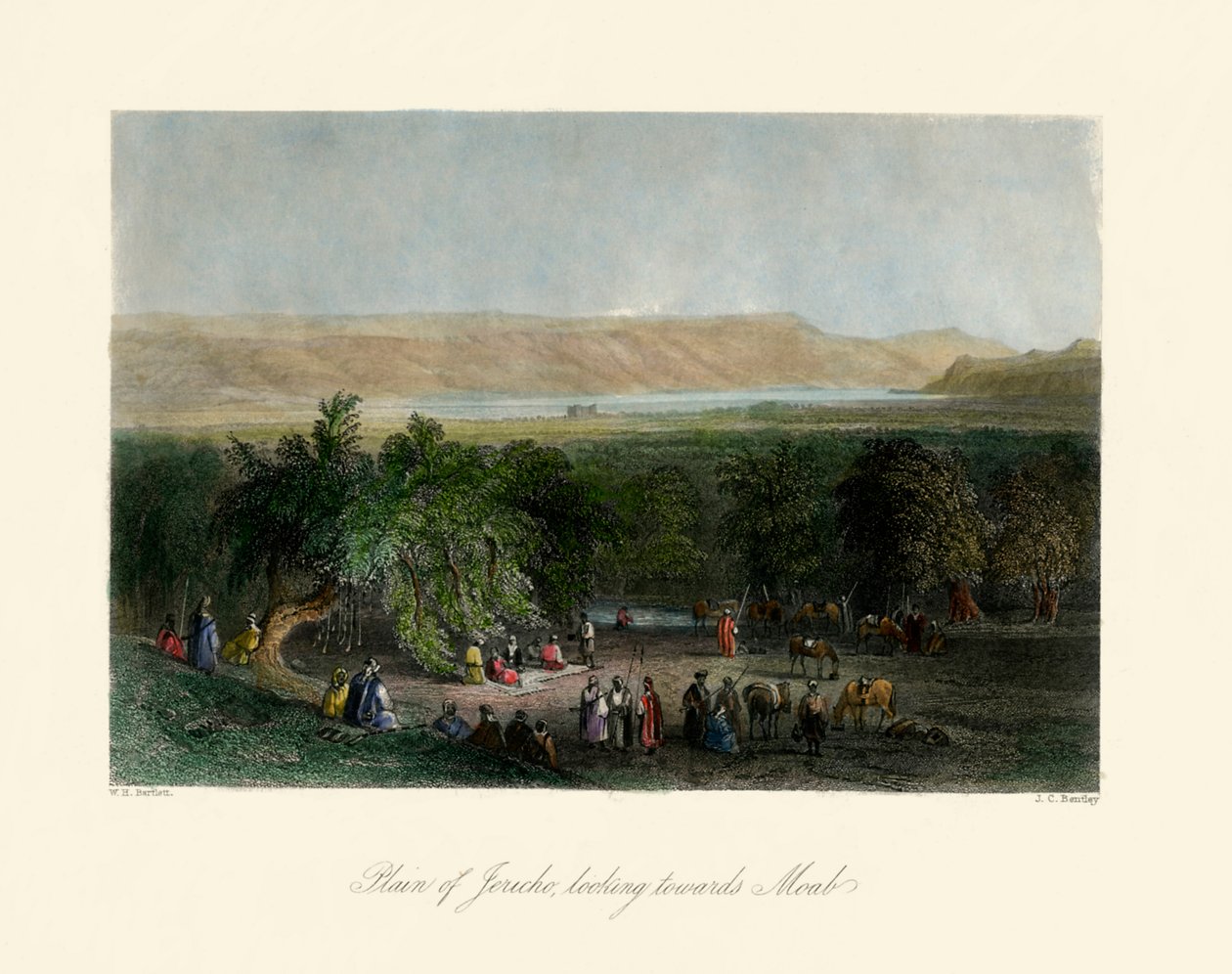 Das Heilige Land - Ebene von Jericho - Bibel von Unbekannter Künstler