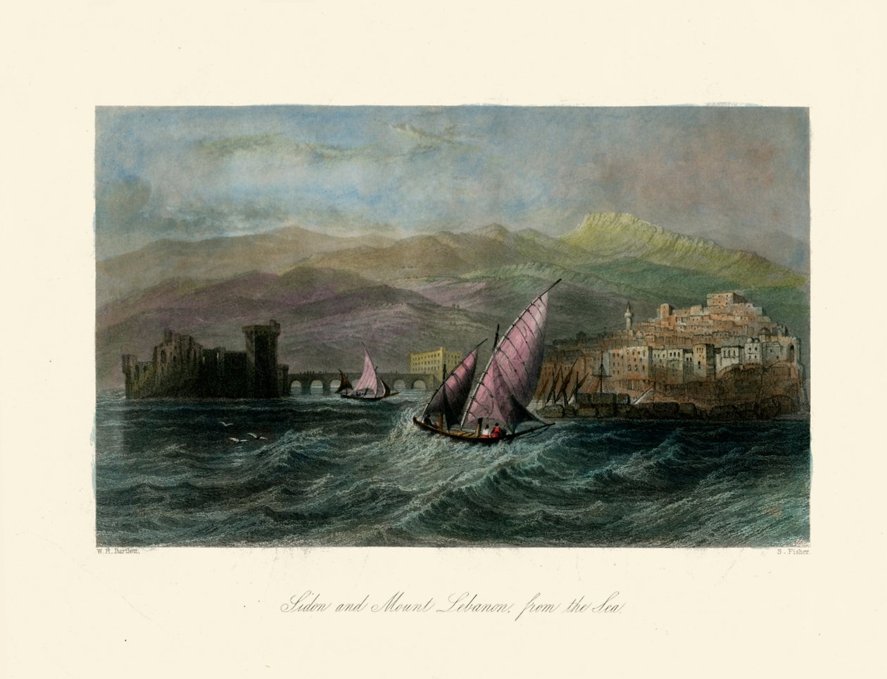 Das Heilige Land - Sidon und der Libanon - Bibel von Unbekannter Künstler