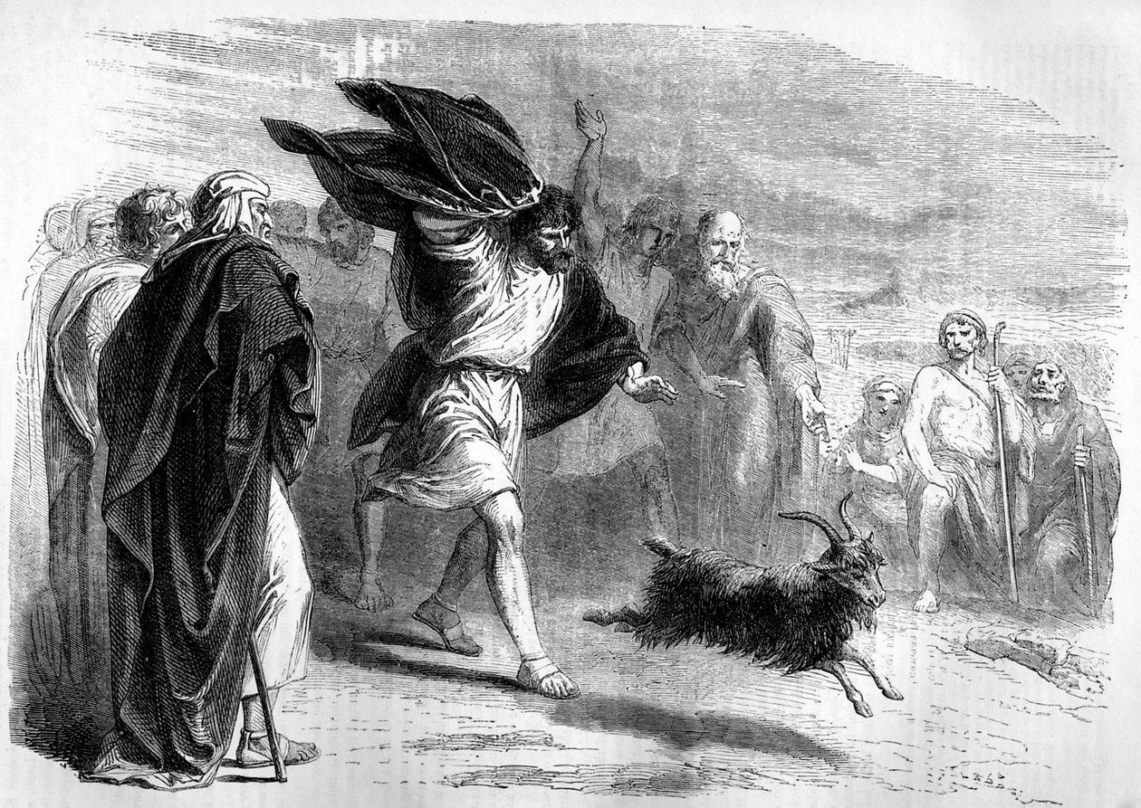 Der Sündenbock in die Wüste geschickt - Bibel von Unbekannter Künstler