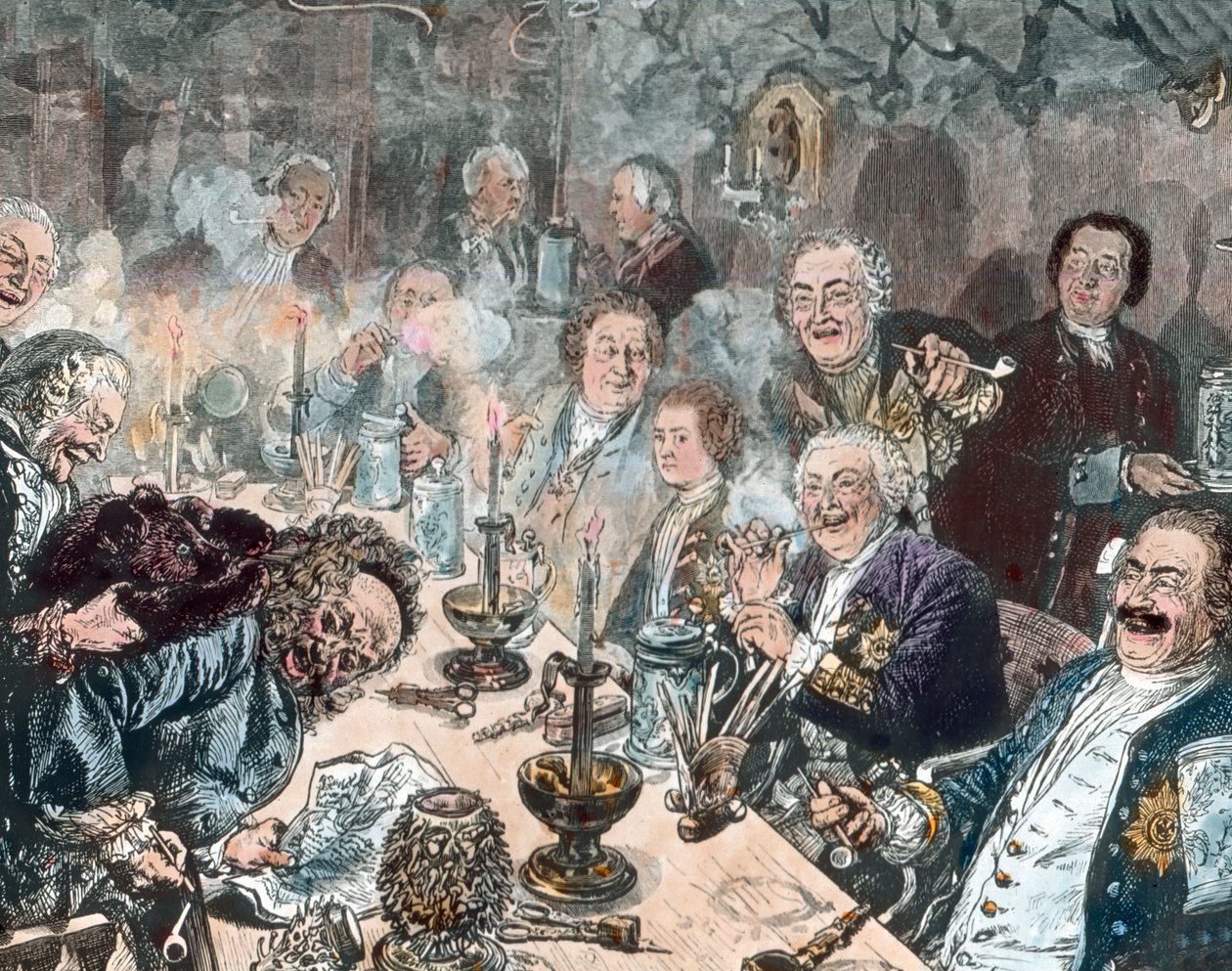 Der Tabakclub von Unbekannter Künstler