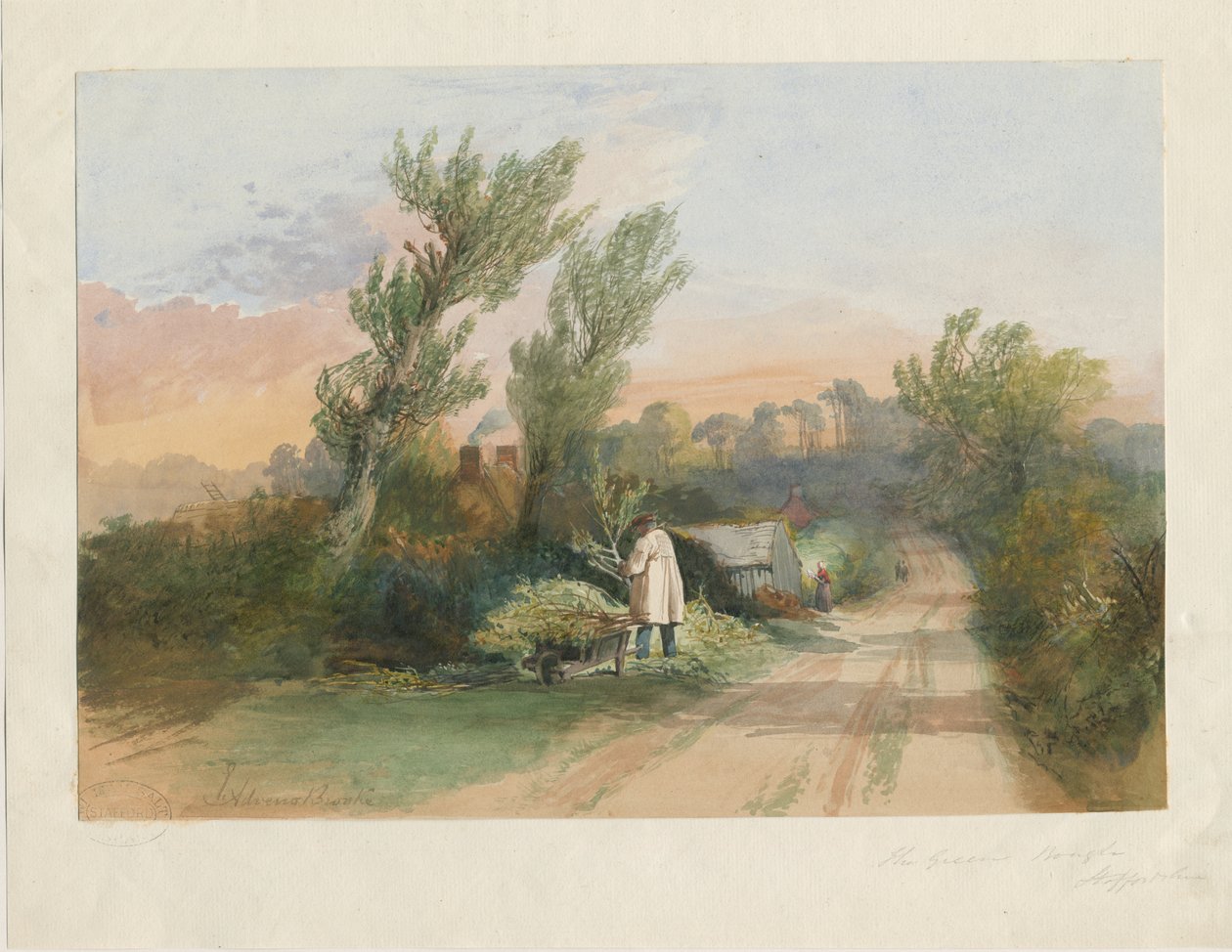 Trentham - "The Green Bough": Aquarell, undatiert [?19. Jh.] von Unbekannt