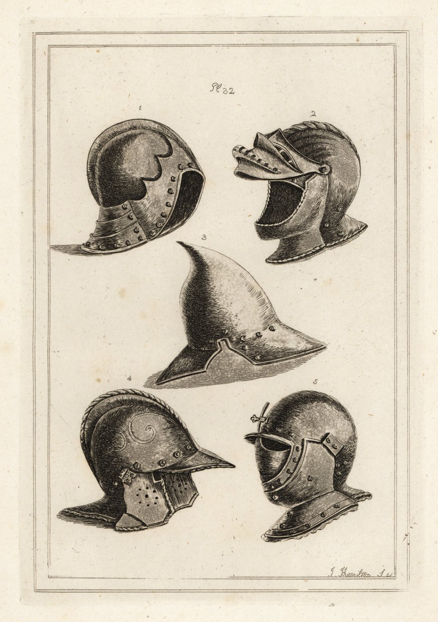 Venezianische Helme aus der Waffenkammer in Venedig von Unbekannt