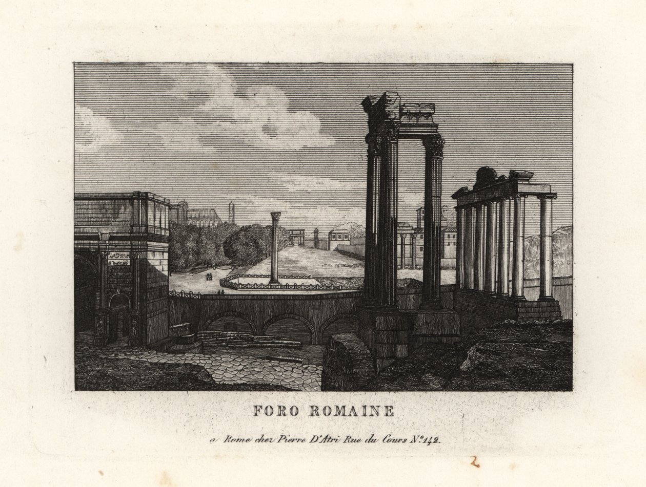 Ansicht des Forum Romanum, Rom von Unbekannt