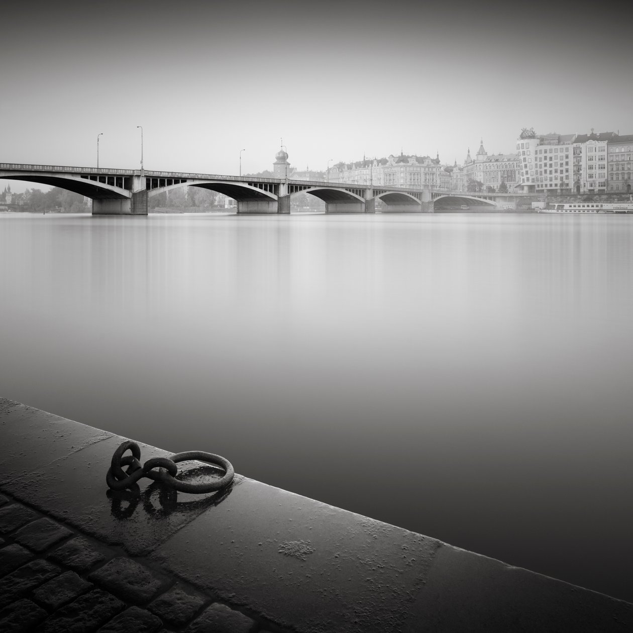 Vltava Fluss Studie, Prag, Tschechische Republik von Leopold Blonder
