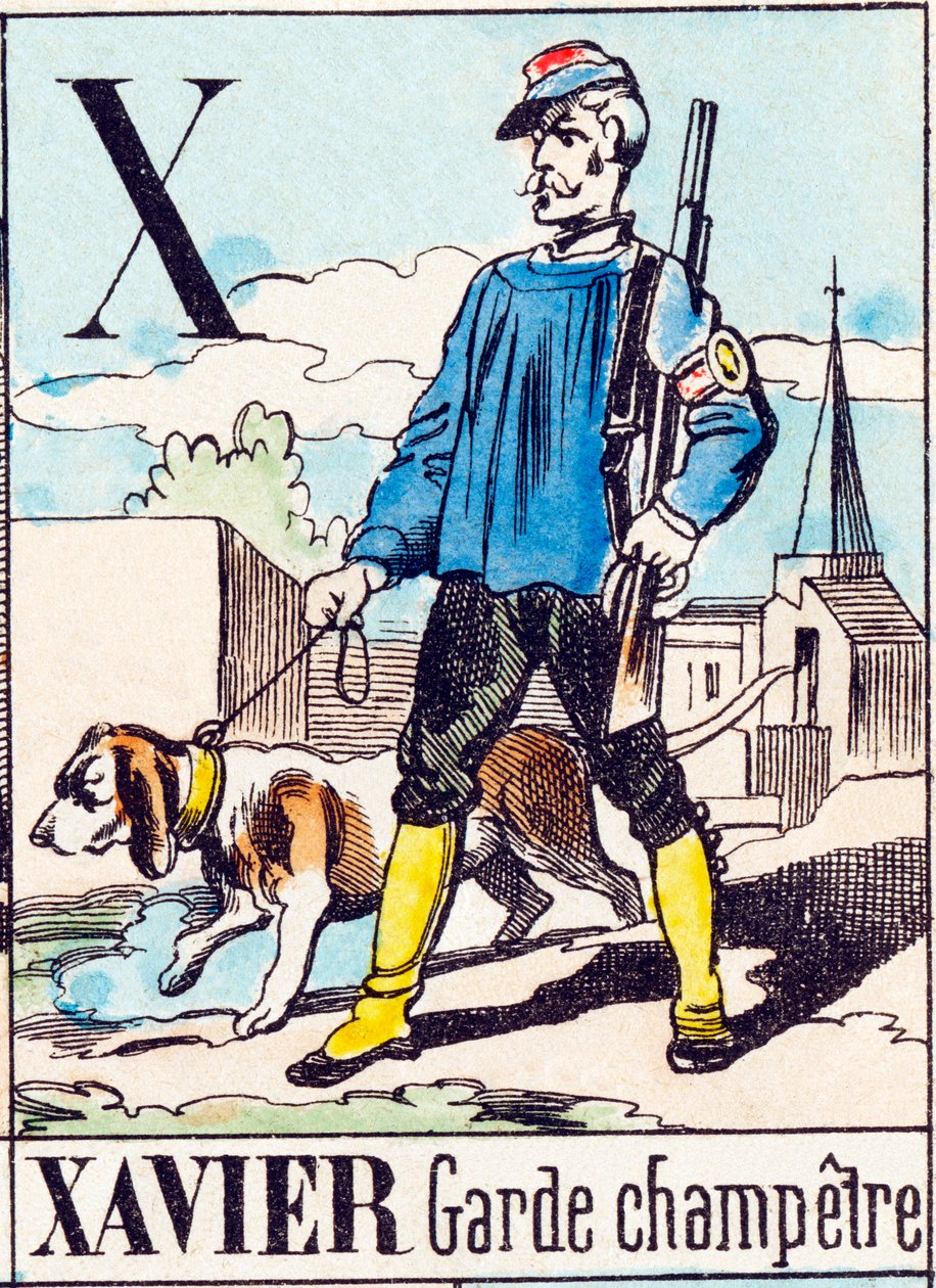 Xavier Garde Champêtre - „Alphabet des Bauernhofs“ Ende des 19. Jahrhunderts (Gravur) von Unbekannt