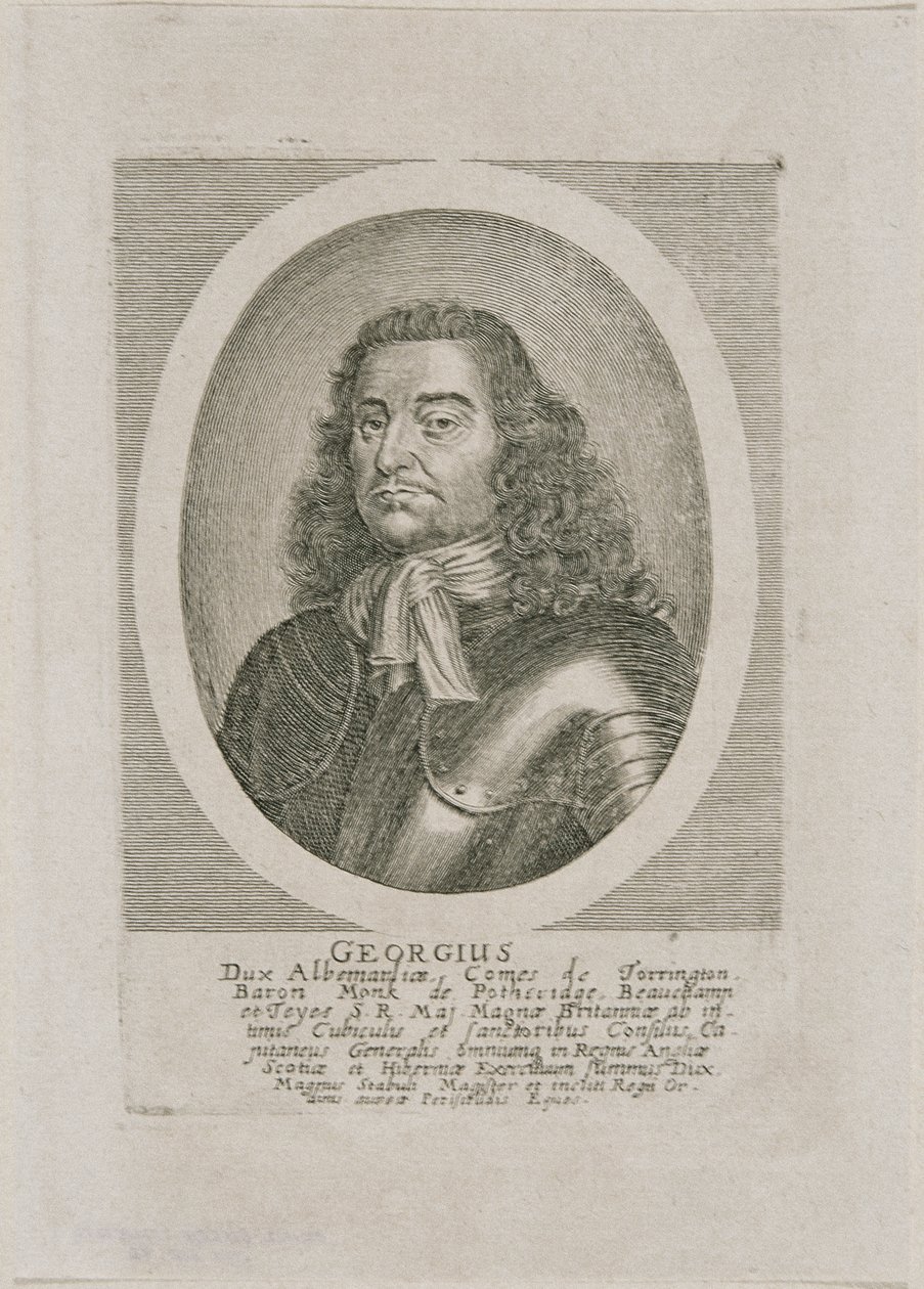 George Monk, Duke of Albemarle und Earl of Torrington von Unbekannter Stecher