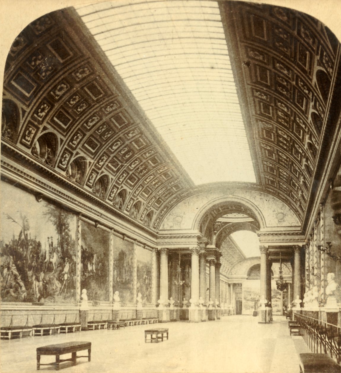 Galerie der Schlachten, Versailles, ca. 1900 von Underwood and Underwood