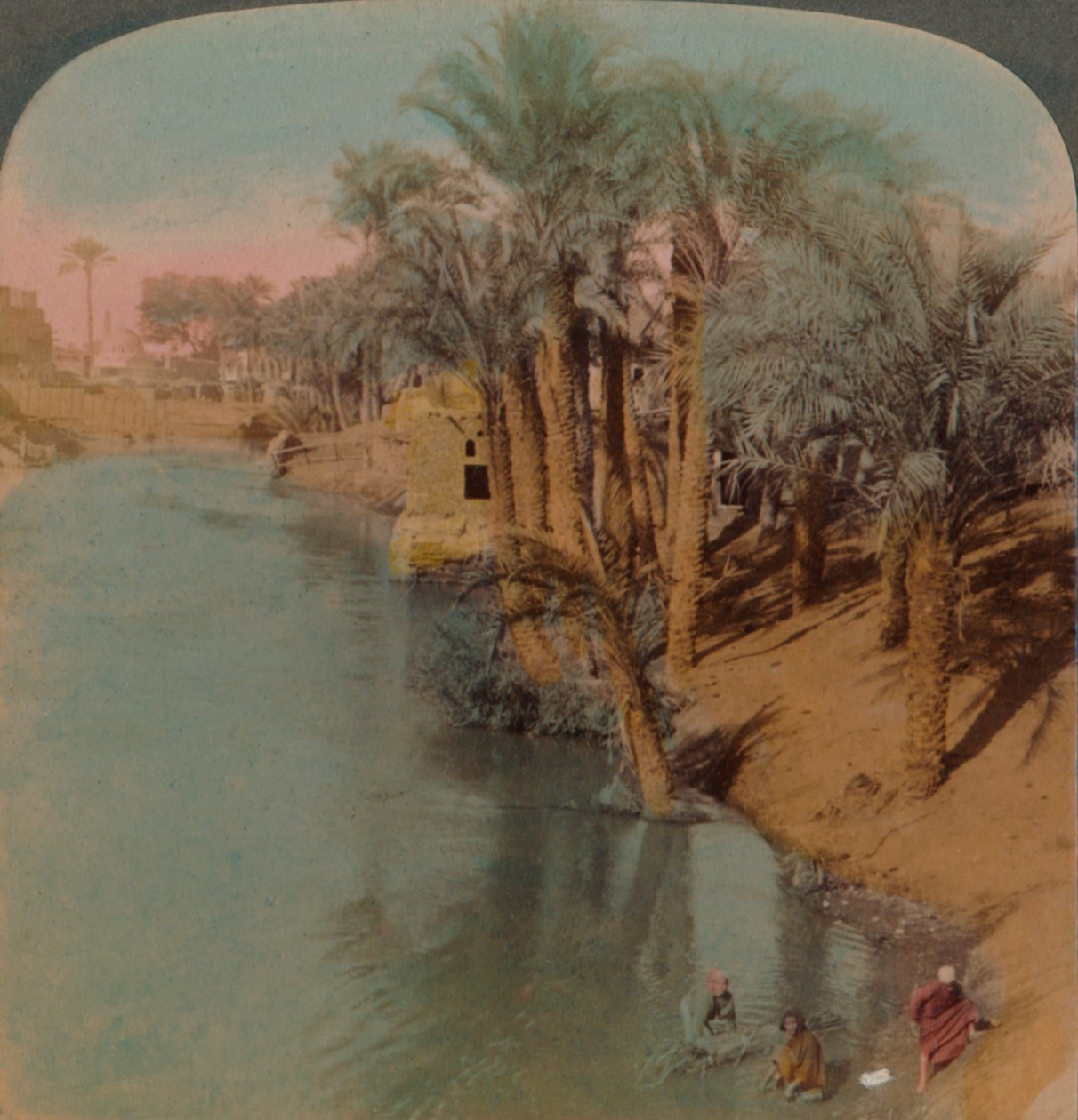 Im Fayum, der reichsten Oase Ägyptens am Bahr Yussef Fluss Joseph, zum Nil, 1902. Künstler: Elmer Underwood, Bert Elias Underwood von Underwood and Underwood