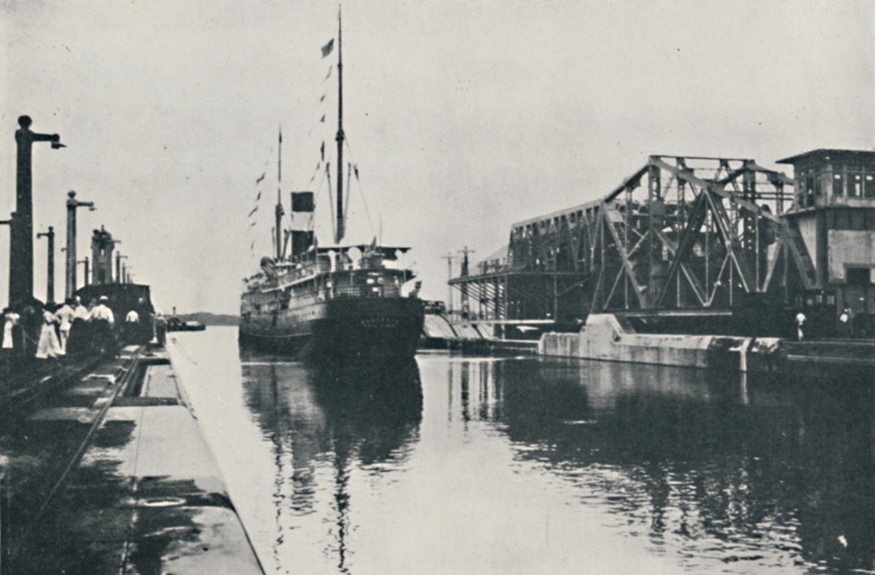 Eröffnung des Panamakanals von Underwood and Underwood