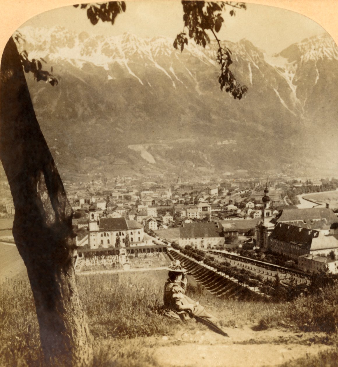 Malerisches Innsbruck, die Hauptstadt von Tirol, Österreich..., 1898 von Underwood and Underwood