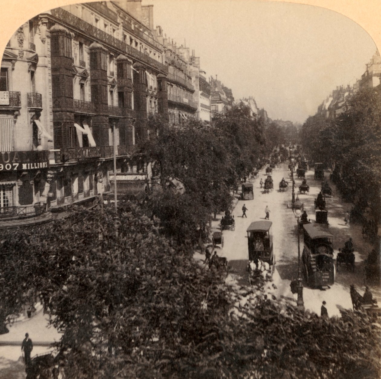 Der große Boulevard, Paris, Frankreich, 1894 von Underwood and Underwood