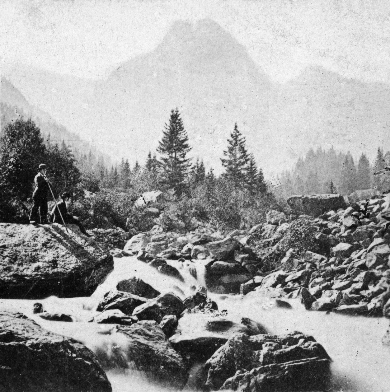 Der Wellhorn bei Rosenlain, Schweiz, frühes 20. Jahrhundert von Underwood and Underwood