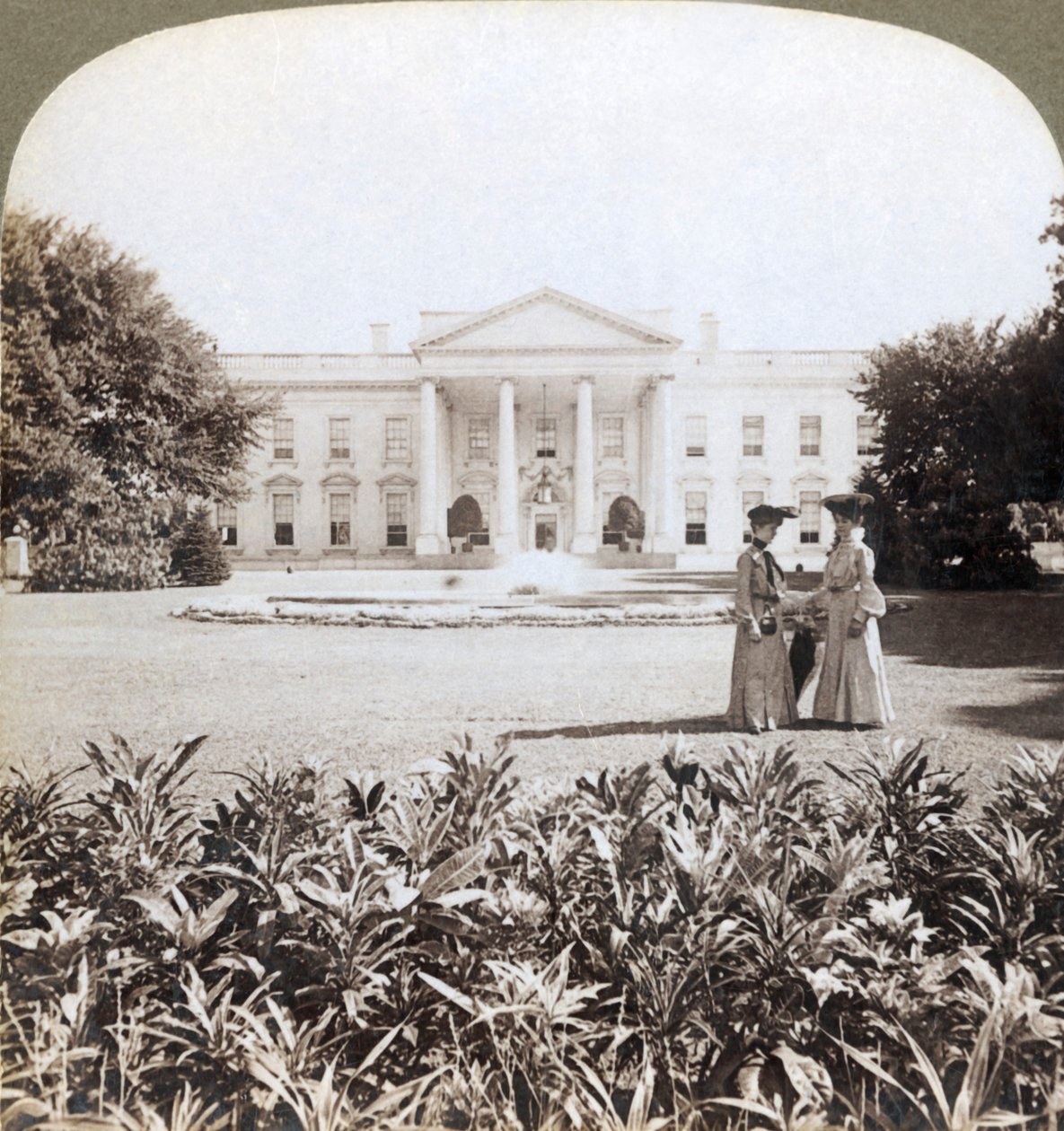 Das Weiße Haus, die historische Residenz des Staatschefs - Nordfront-Washington, D.C., 1908 von Underwood and Underwood
