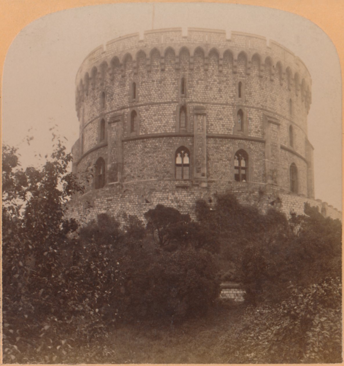 Der Runde Turm, Windsor, England - das Schlossgefängnis von Edward III. bis Charles II., 1900 von Underwood and Underwood