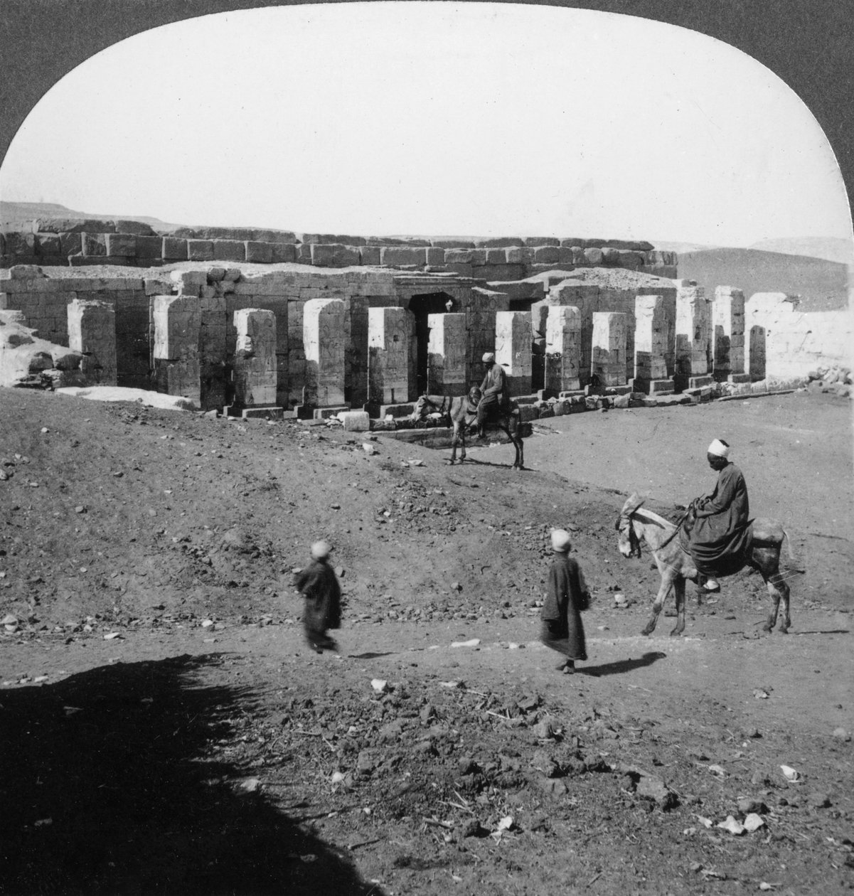 Der Tempel von Sethos I., Abydos, Ägypten, 1905 von Underwood and Underwood