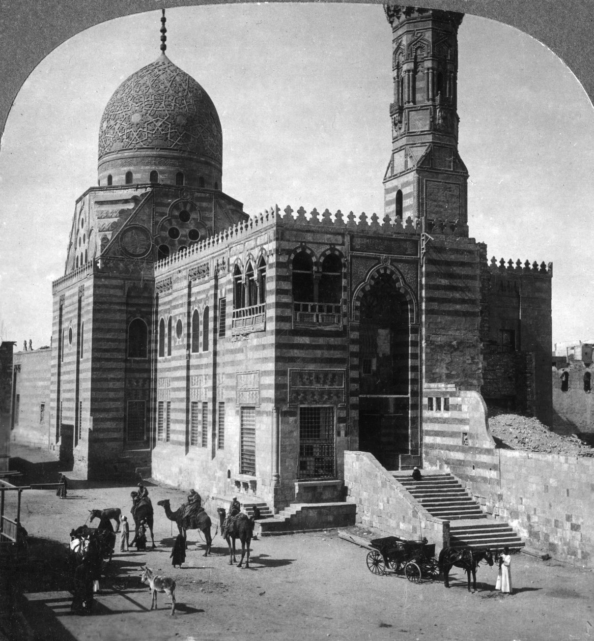 Grabmoschee des Sultans Kait Bey, Kairo, Ägypten, 1905 von Underwood and Underwood