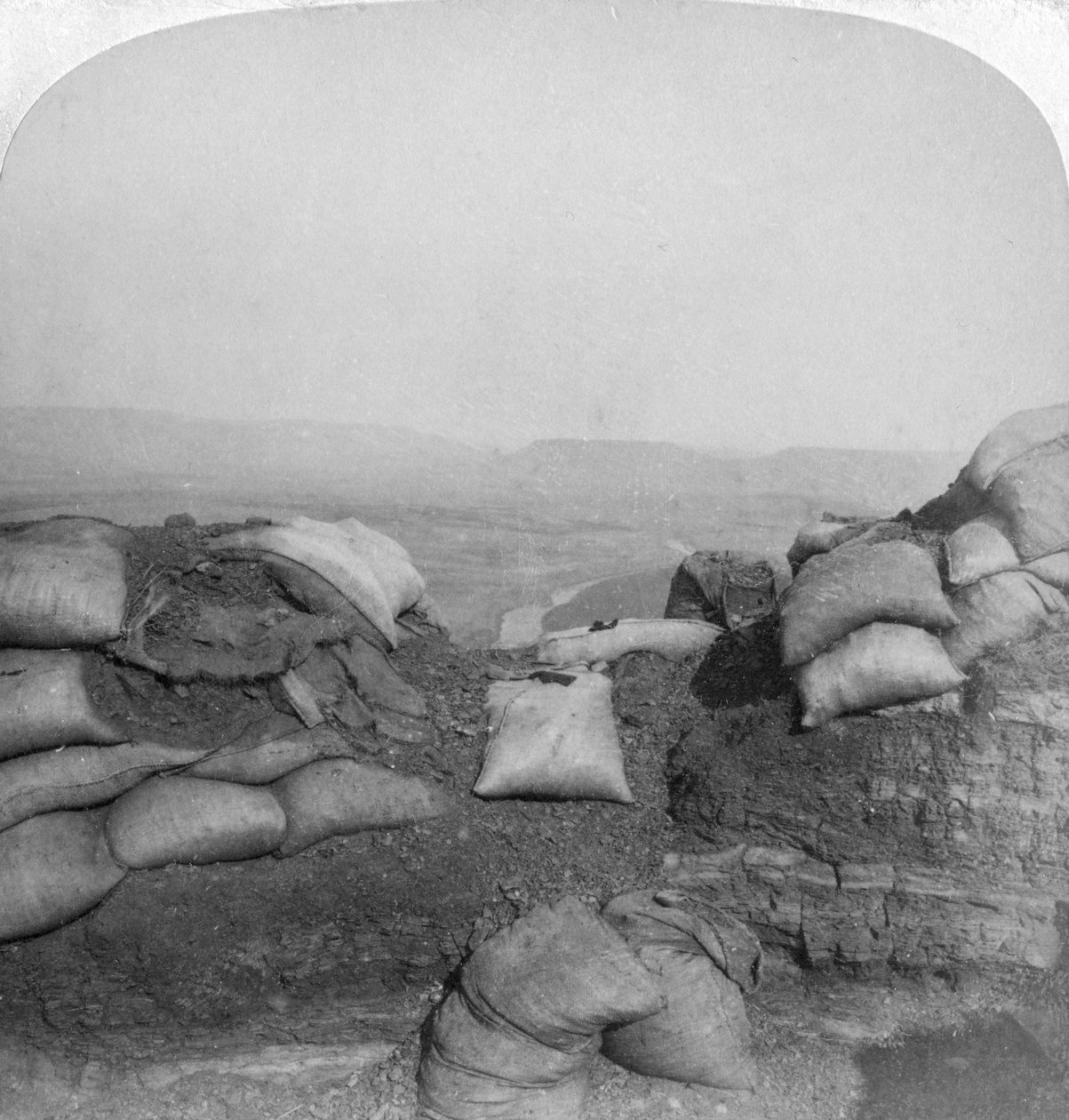 Blick vom Spion Kop, Südafrika, 2. Burenkrieg, 1901 von Underwood and Underwood