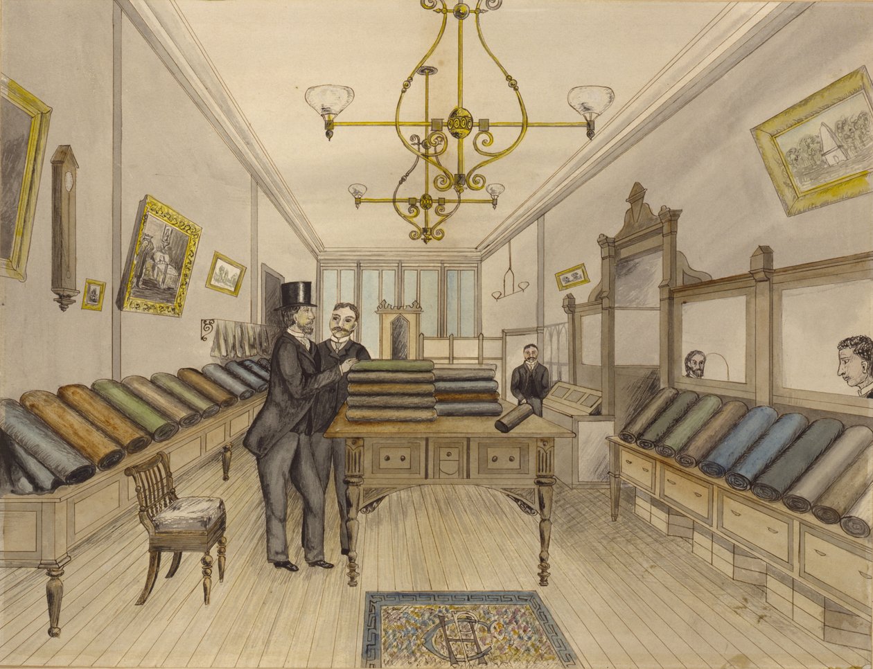 H. Prouse Coopers Laden in der Innenstadt, New York von Unidentified