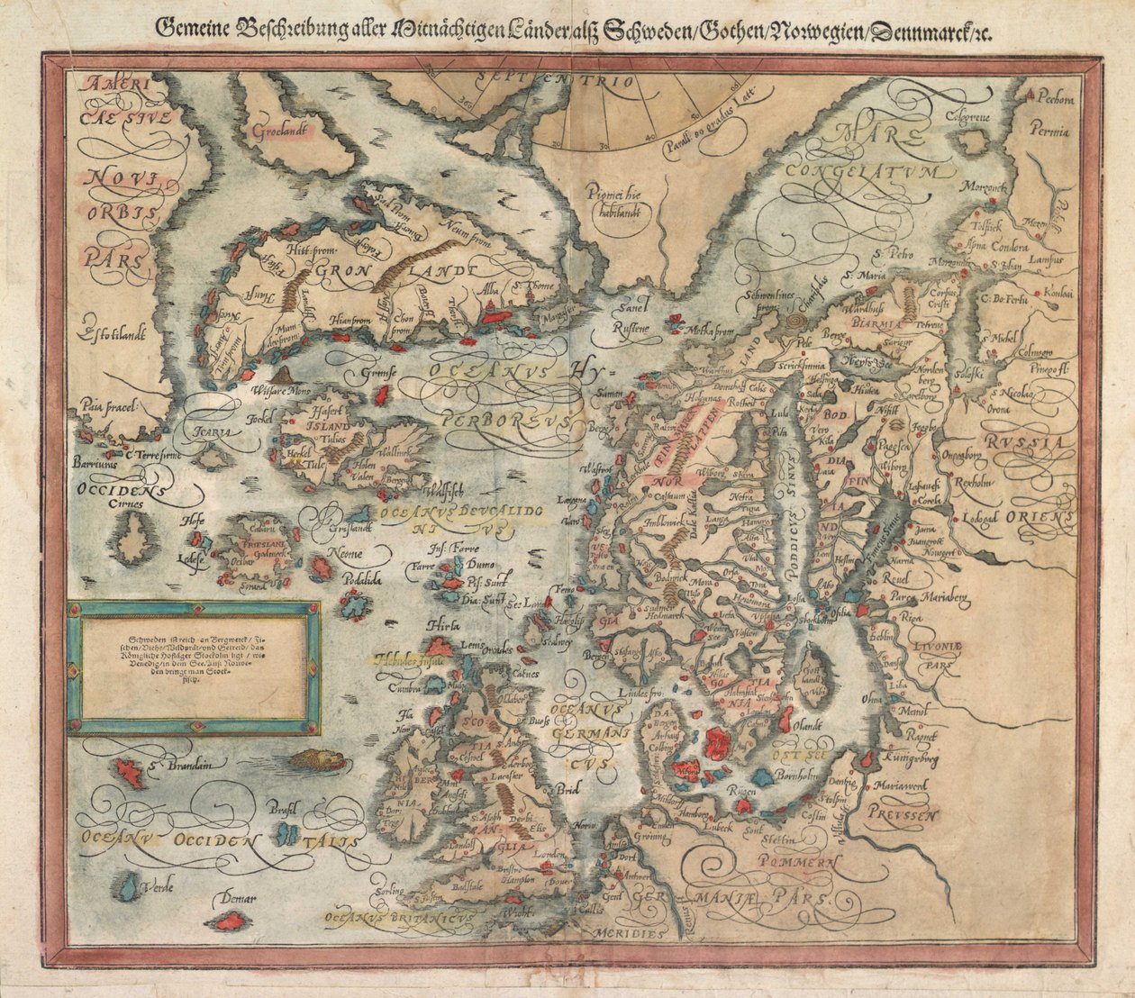 Eine Karte von Island um 1588 von Unknown