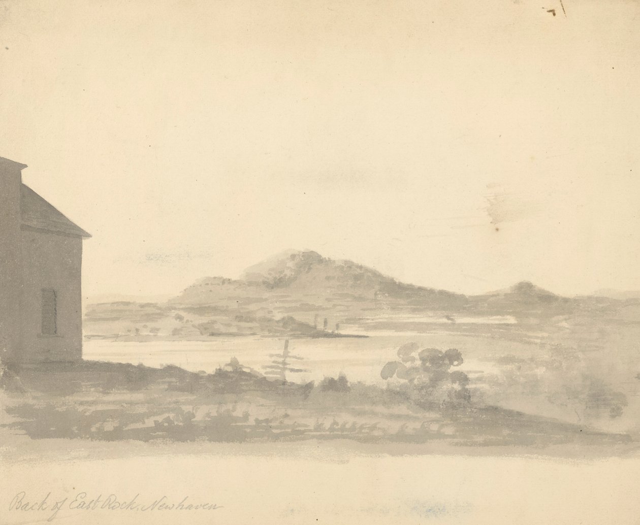 Rückseite von East Rock, New Haven von Unknown