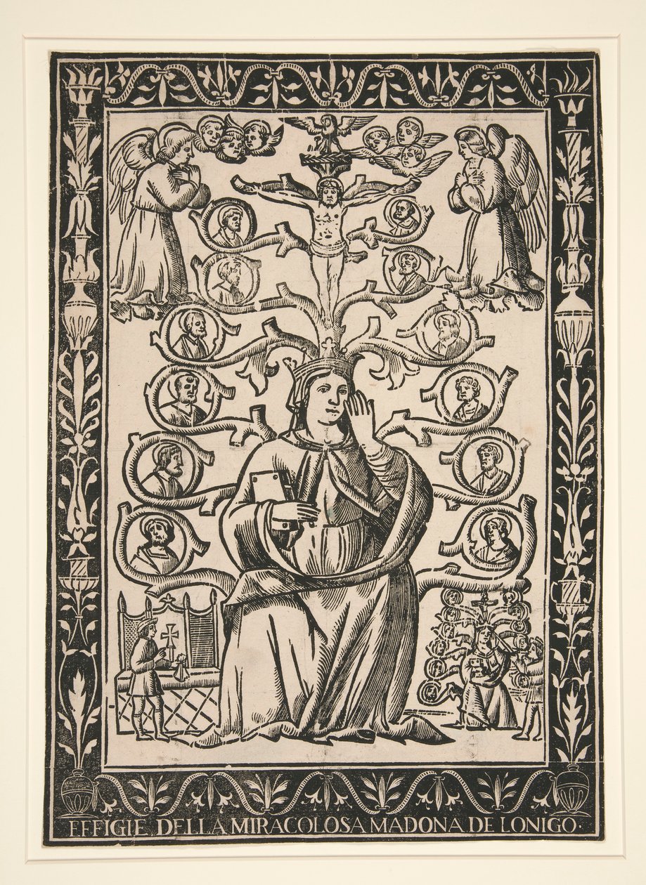 Abbild der wundersamen Madonna von Lonigo von Unknown