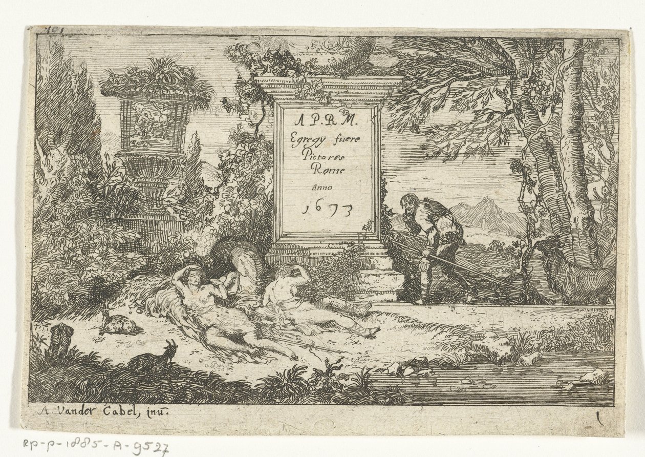 Schlafende Hirtinnen von Unknown
