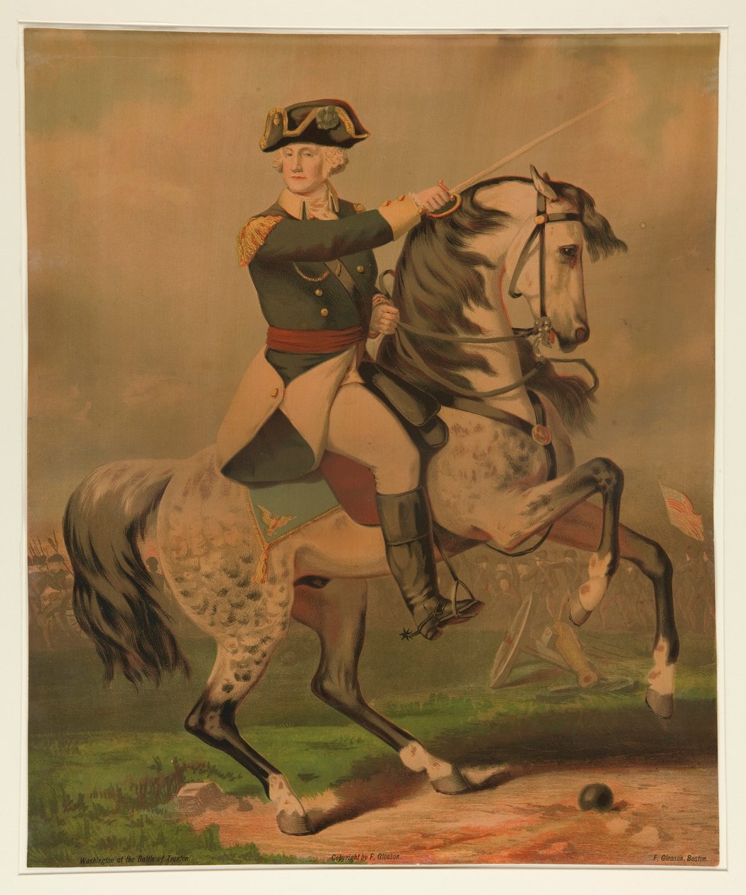 Washington in der Schlacht von Trenton von Unknown