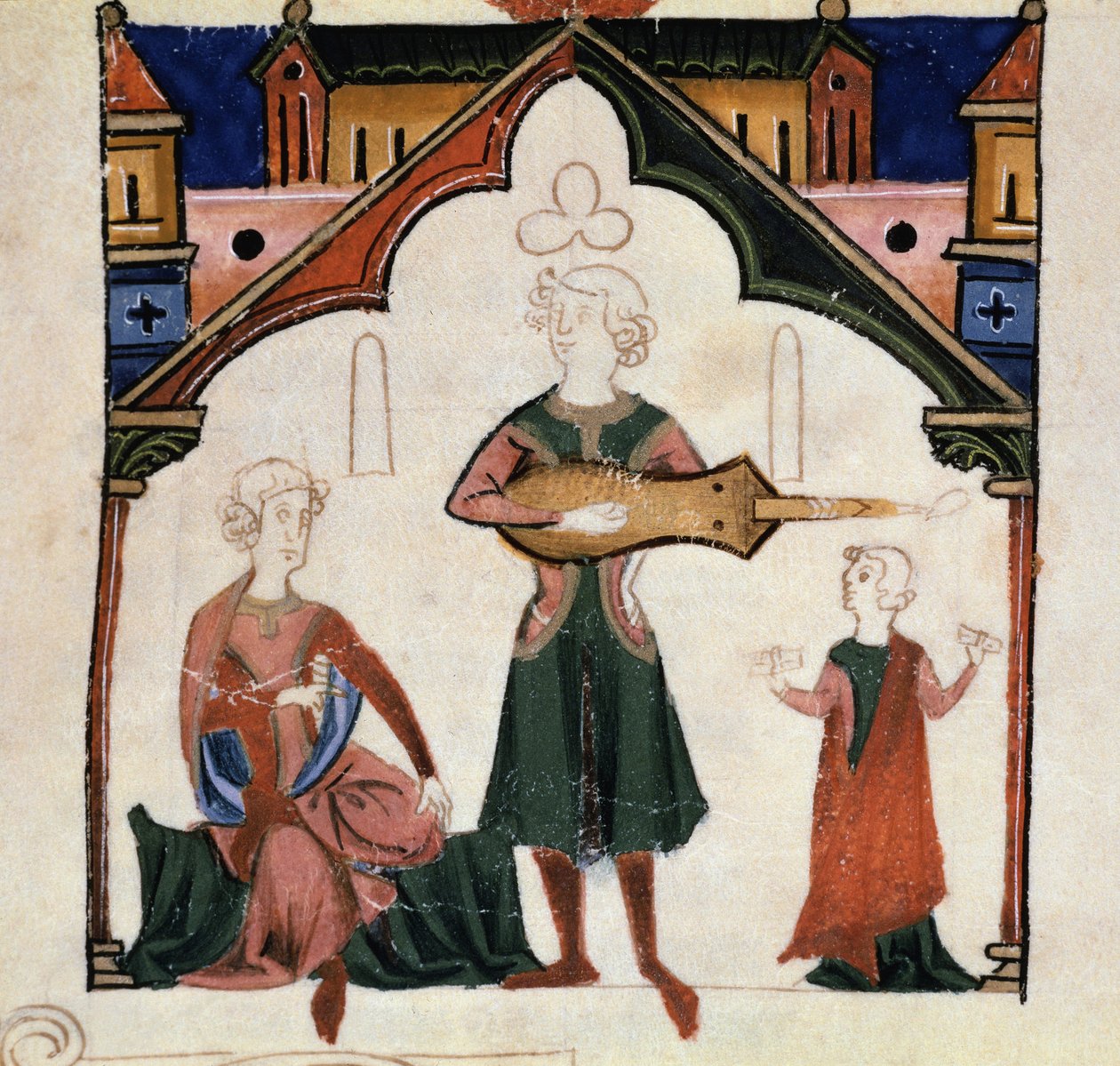 Eine Gruppe von Dichtern und Musikern (Miniatur) von Unknown artist