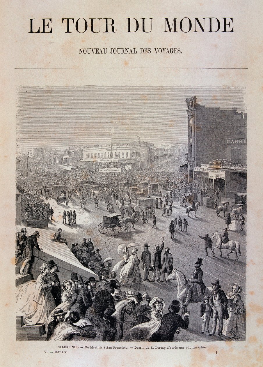 Ein Treffen in San Francisco (Kalifornien) - in „Die Weltreise“ von Unknown artist