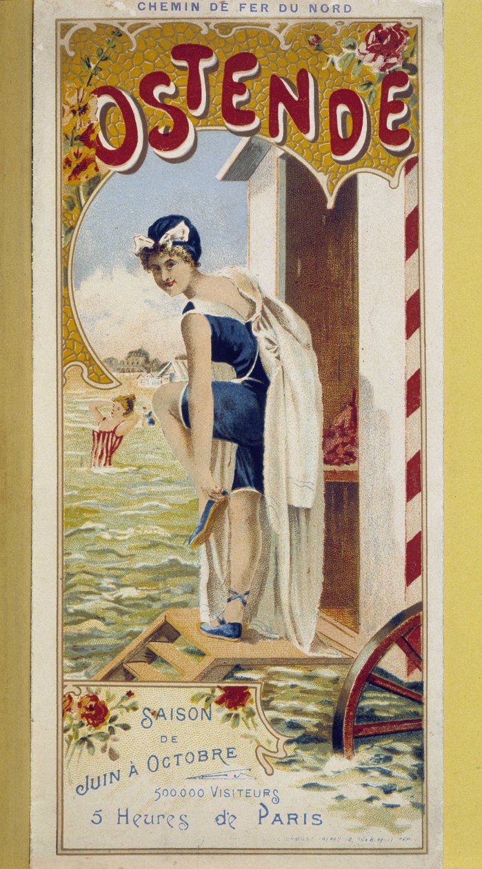Werbeplakat für Ostende, Ende 19. Jahrhundert von Unknown artist