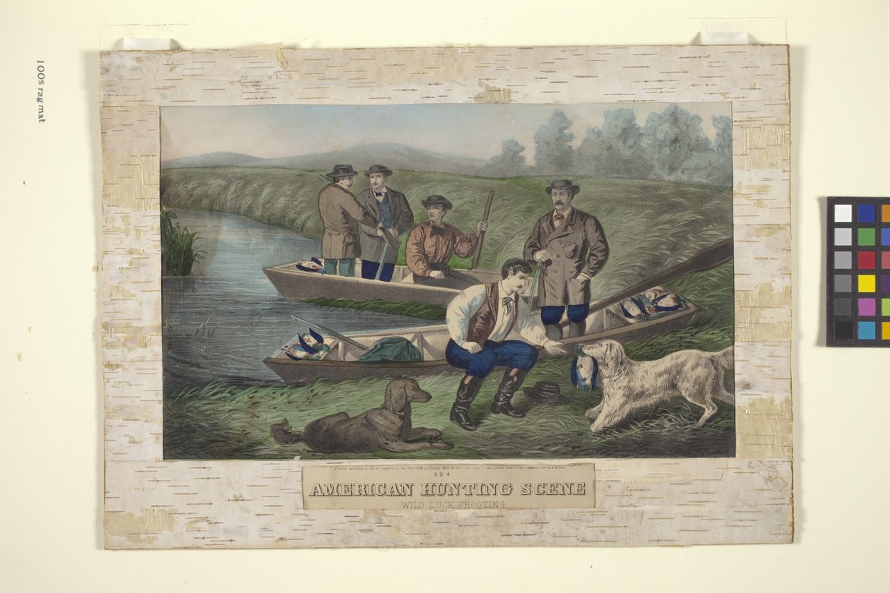 Amerikanische Jagdszene von Unknown artist