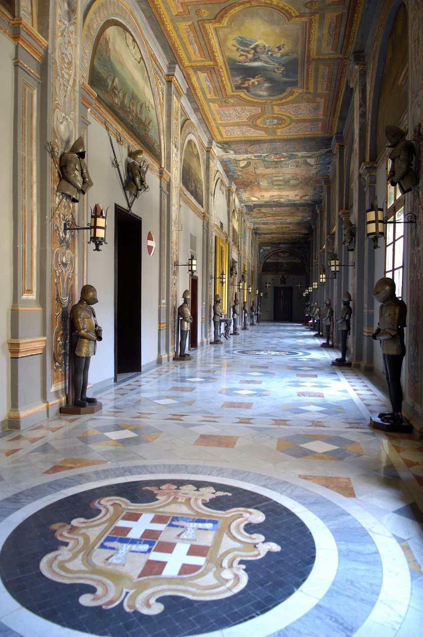 Architektur: Ansicht des Palastes der Großmeister des Malteserordens in Valletta (La Valletta), Malta (Foto) von Unknown artist
