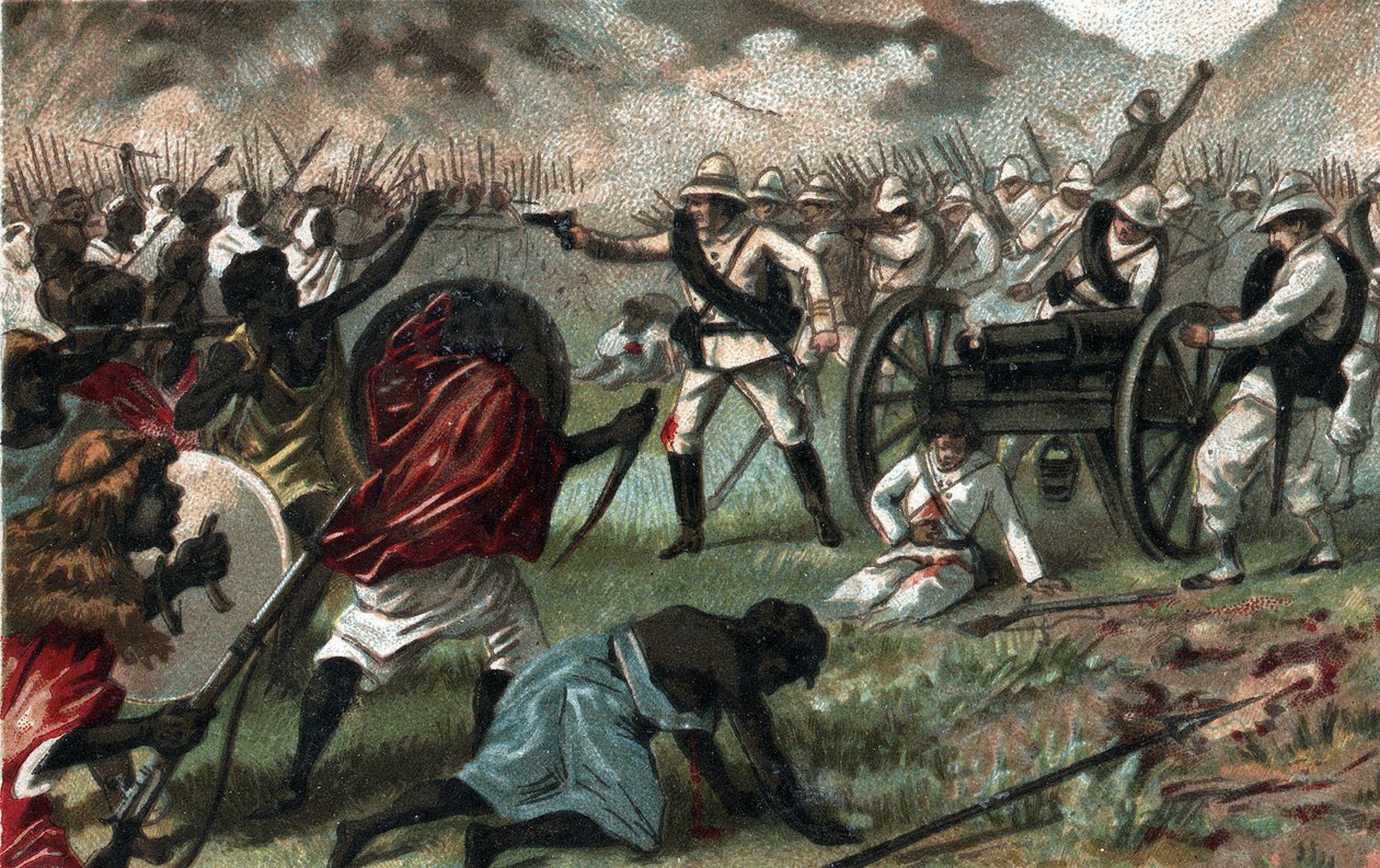 Schlacht von Abba Karima (Adoua, Äthiopien) zwischen Äthiopien und Italien von Unknown artist