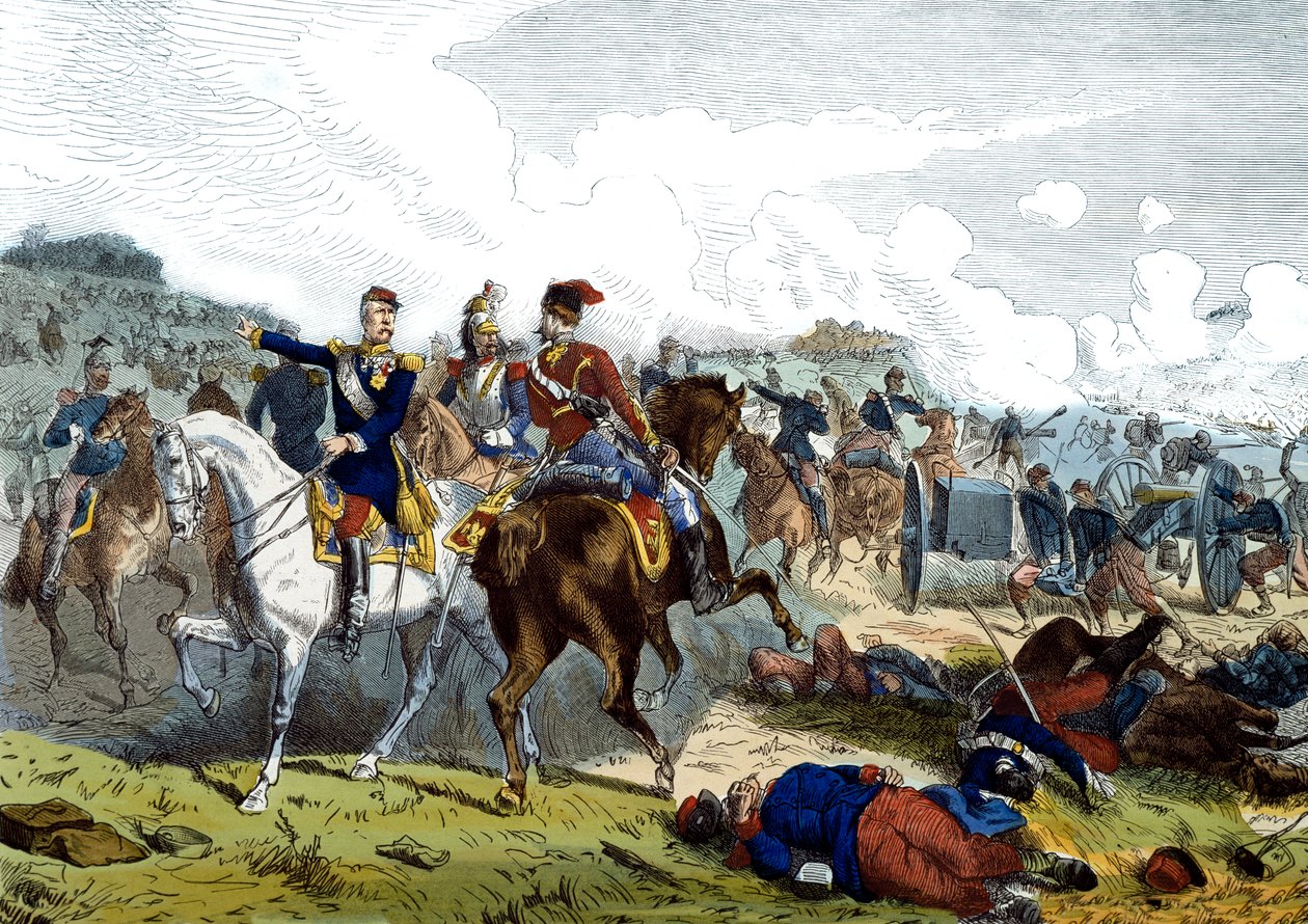 Schlacht von Reichshoffen oder Wörth, 6. August von Unknown artist