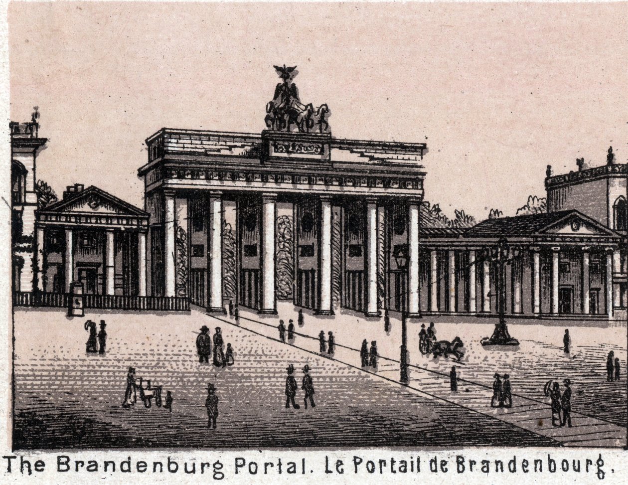 Berlin, Deutschland: Blick auf das Brandenburger Tor von Unknown artist