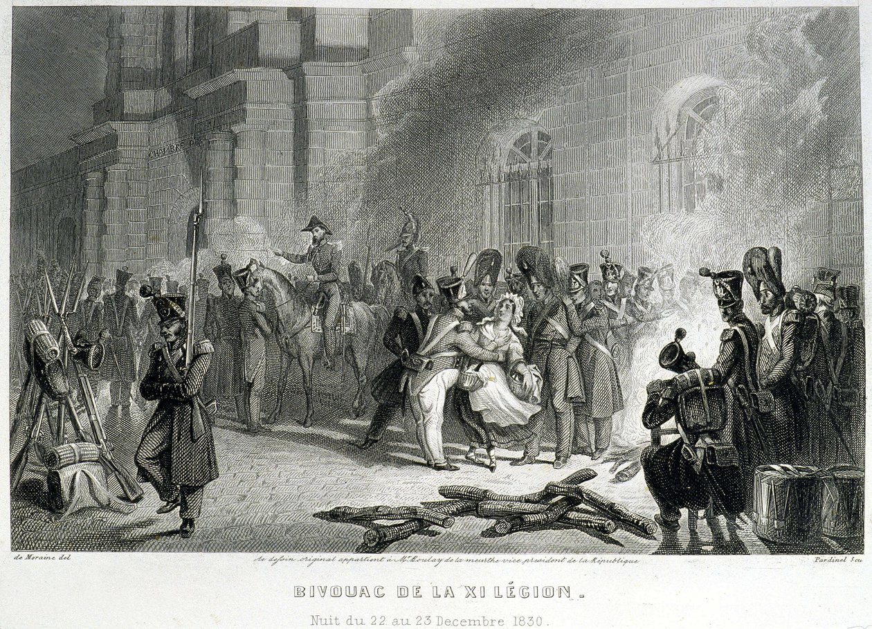 Biwak der XI. Legion - Nacht vom 22. auf den 23. Dezember 1830 - in 