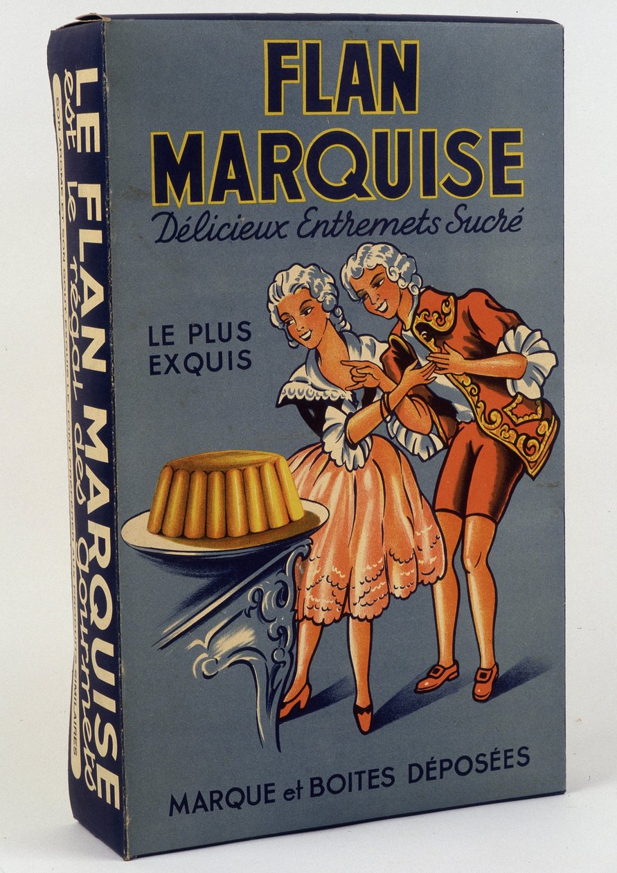 Produktbox „Flan Marquise: Köstliche süße Nachspeise“, n.d. 19. Jahrhundert von Unknown artist