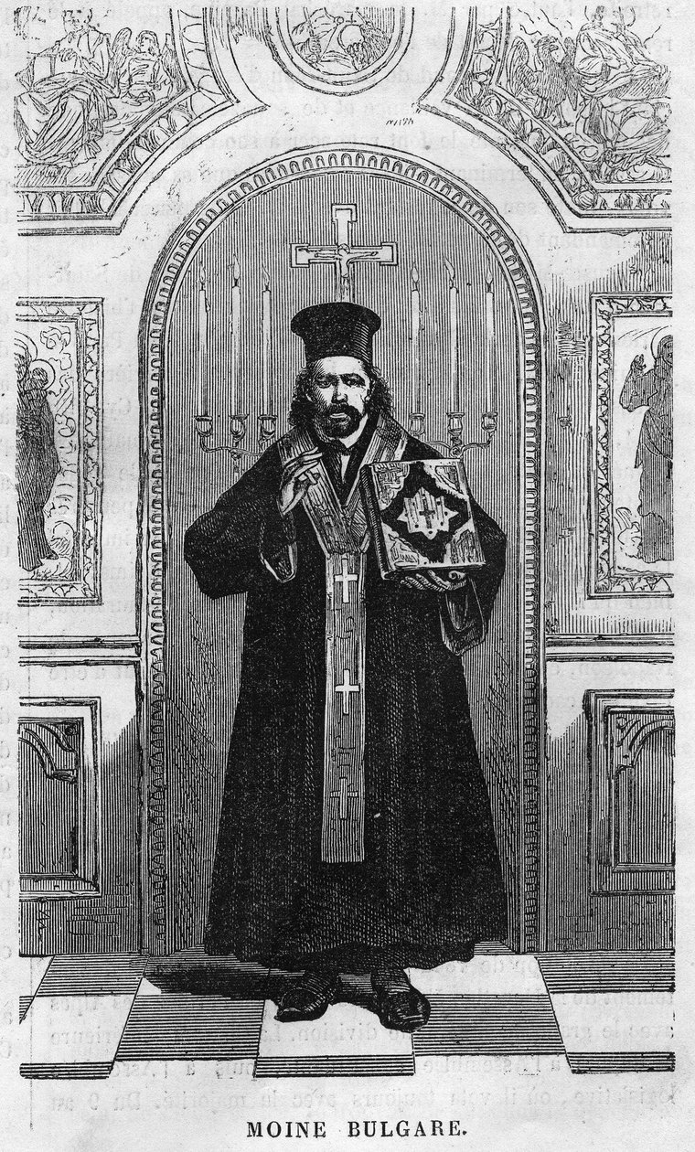 Bulgarischer Mönch im Jahr 1869 von Unknown artist