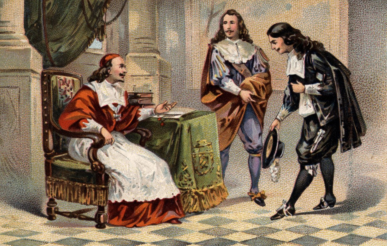 Kardinal Jules Mazarin empfängt Jean-Baptiste Colbert von Unknown artist