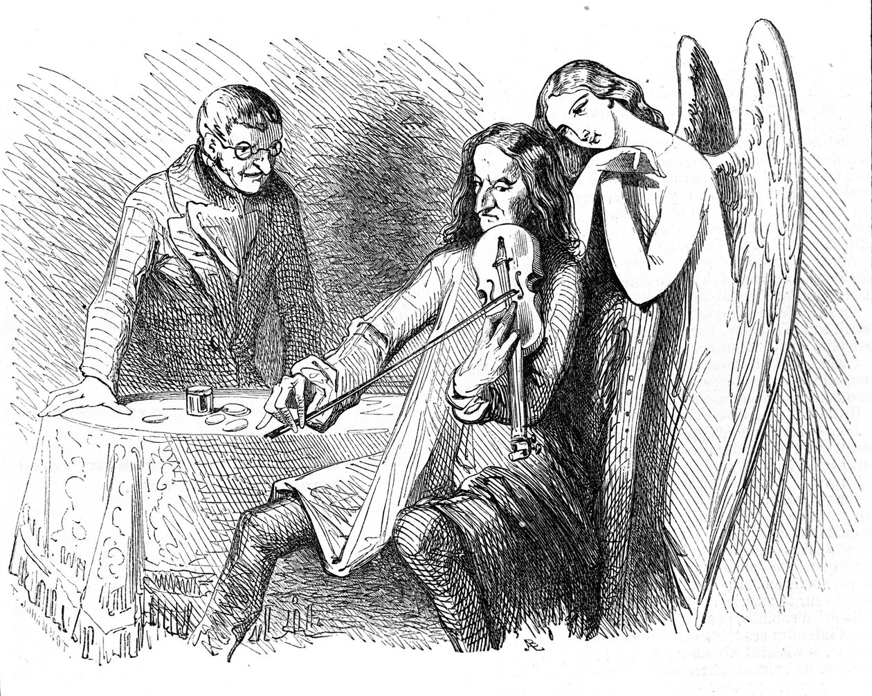 Karikatur von Niccolo Paganini (1782 - 1840) von Unknown artist