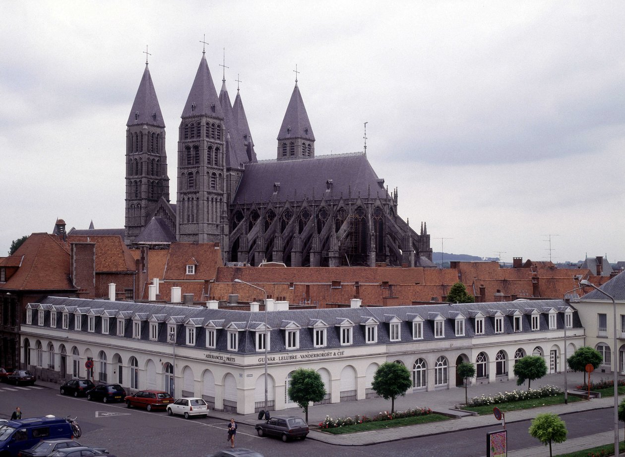 Kathedrale von Tournai (Belgien), Ansicht von außen von Unknown artist