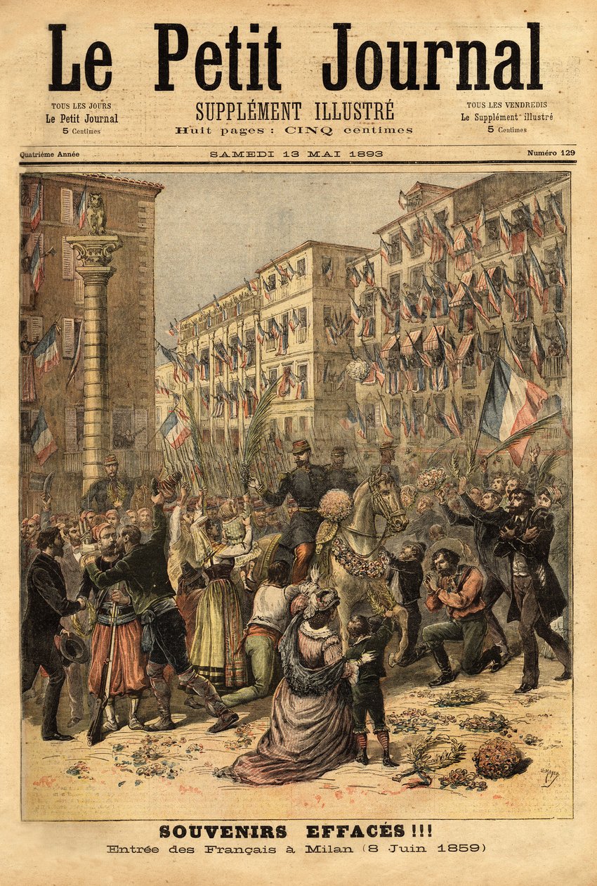 Feier des Einzugs der napoleonischen Armee in Mailand am 8. Juni von Unknown artist