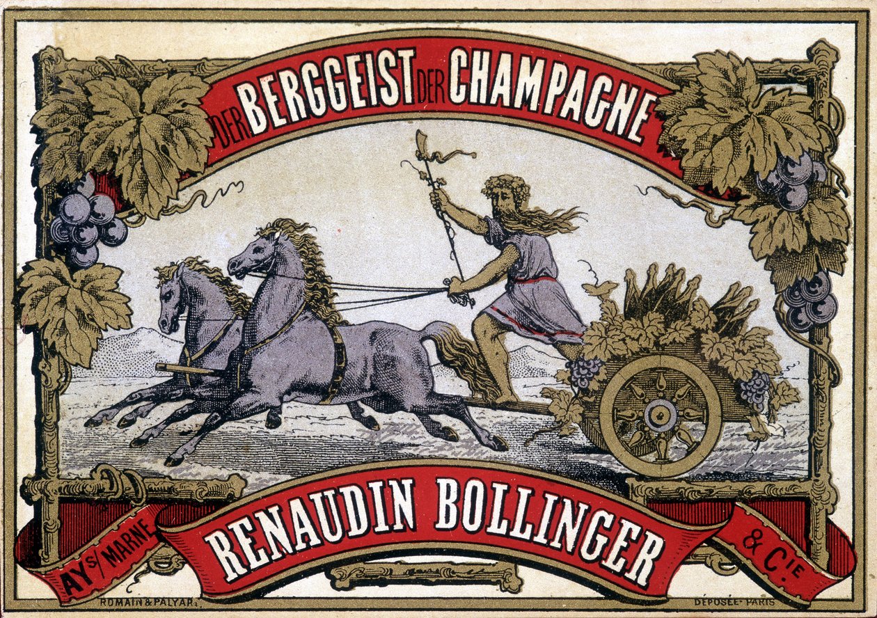 Champagneretikett „Renaudin Bollinger“ von Unknown artist