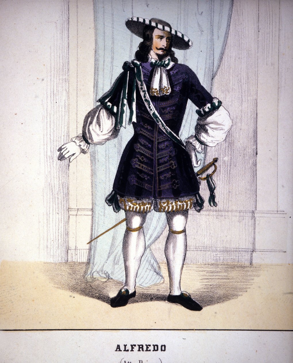 Charakter von Alfredo Germont in „La Traviata“ von Giuseppe Verdi. von Unknown artist